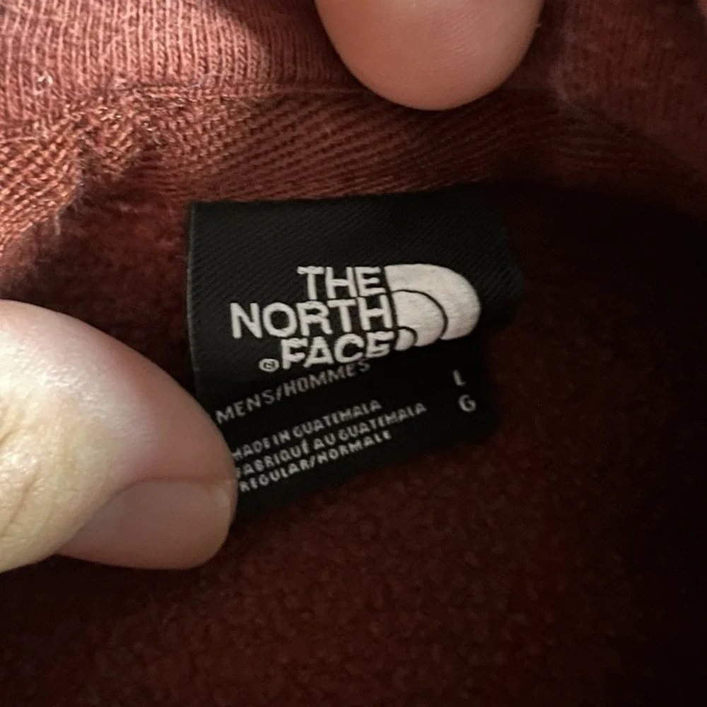 The North Face Mens Large Brown Pullover Hoodie Never Stop Exploring Sweatshirt